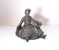 Old Tin Shepherd Figurine.