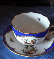Herendi csésze csészealjjal Rothschild mintás, pikkelyes dekor