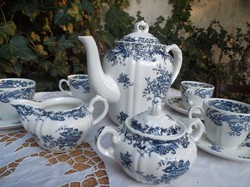  Kávéskészlet - porcelán - VILLEROY&BOCH  12 db  Valeria blau - gyönyörű