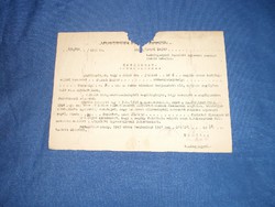 Határozat 1947 Hadifogságból hazatért egyszeri segélye iránti kérelem