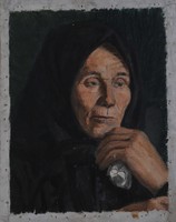 Ismeretlen művész: Öregasszony portré