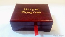 24kt Arany póker kártya csomag díszdobozban