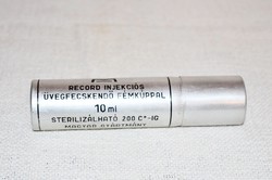 Rekord injekciós üveg fecskendő fém kúppal  ( DBZ 0085 )