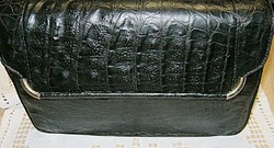 Régi krokodilbőr táska