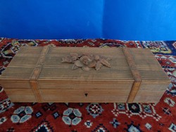 Carved antique gift box-glove box cca 1900