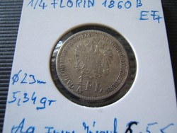1/4 florin 1860 B