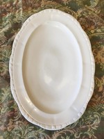 Antik Zsolnay óriás pajzspecsétes öttornyú kínáló tál tányér " Éva "sorozat 43cm x 31cm