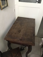 110 éves antik nyitható étkező asztal jó állapotban
