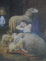 Eredeti Salvador Dali: Szelíd mint a bárányok