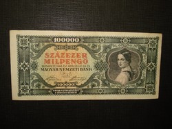 100000  mil-pengő 1946 Extraszép!