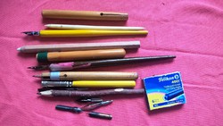 Régi toll, ceruza és egyéb