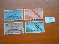 SAN MARINO 4 DB 1946 légiposta REPÜLÉS POSTA-TISZTA   I.198