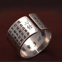 Különleges, állítható buddhista gyűrű  ÚJ!