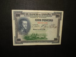 Spanyolország 100 pesetas 1925 II.Fülöp