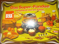 Nyári party fondue szett grillezéshez 6 kerámia tányér és 6 kerámia mártogató kis kelyhek 28 darabos