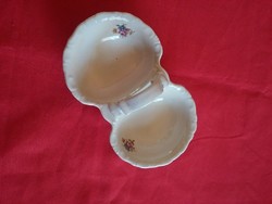 Zsolnay barokk porcelán fűszertartó