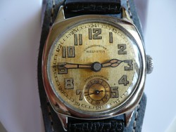 Vintage Helvetia Chronometre kézi felhúzású karóra az 1920-as évekből
