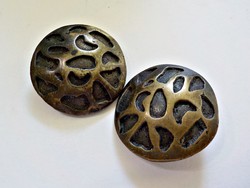2 db. régi iparművész gomb ,réz vagy bronz