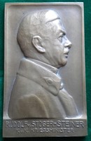 Rudolf Stöger-Steiner Freiherr von Steinstätten vezérezredes plakett