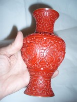 régi cinóber váza