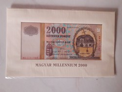 Milleneumi 2000 forint gyönyörű állapotban!