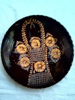 Old ceramic plate, wall plate