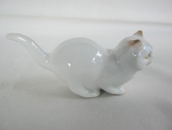 Zsolnay porcelán cica macska