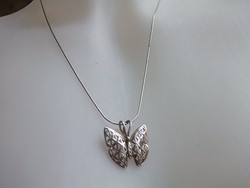 Ezüst lepke-pillangó függelék-medál 925-ös