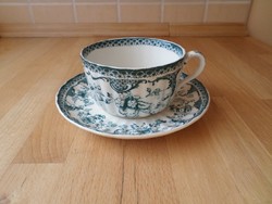 Antik angol fajansz Adderleys Spring csésze teáscsésze alátéttel