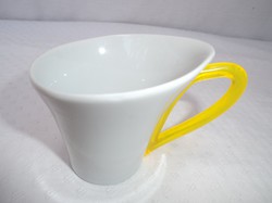 Különleges, szirom alakú porcelán csésze 9 x 7 cm hibátlan!