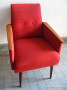Piros retro karfás gyerek fotel
