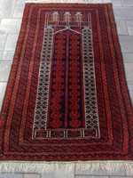 Kézi csomózású afgán beluch-beludzs nomád szőnyeg. Szép állapot!!!