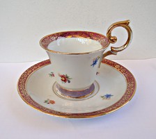 Aranyozott német porcelán csokoládés/kávés csésze.