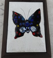 Butterfly - fire enamel image