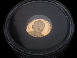 .999 színarany II. János Pál pápa érme - 1 dollár