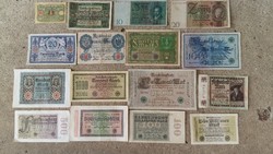 Régi német pénz gyűjtemény