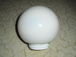 Retro fehér opál gömb üveg lámpa bura - csavaros menetes - szabvány méretű