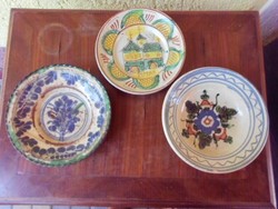 19.századi  ónmázas népi tányérok.Gyűjtőknek.