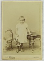 0R894 Antik J. WILDNER BRÜNN gyermek fotográfia