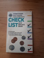 Uinted States and Canada coins check list  gyűjtemény nyilvántartó kiadvány        /451/     