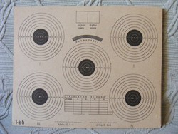 19 db retro céllövő verseny kartonlap tábla