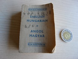 Retro mini Angol-Magyar szótár.500.-Ft