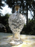 Különleges forma-Szőlő formájú pálinkás üveg-borosüveg-palack  0,5 l -ajándékba is