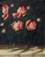 Murin Vilmos ( 1891-1952) " Rózsák vázában "
