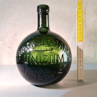 "Zwack J. és Társai Unicum Budapest" sötétzöld nagy likőrösüveg (416)