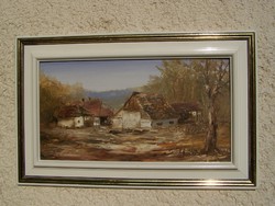 Uzonyi Ferenc ( 1963 - ) "Erdő szélén"  - zsűrizett festmény!