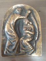Régi Szabolcs Péter bronz relief