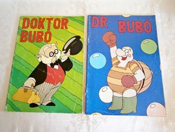 Doktor Bubó I-II retro képes mesekönyv az ismert rajzfilm sorozat alapján 1985-86