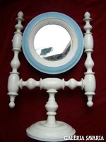 Antik francia provance stílusú kerek tükör