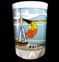Zsolnay Balatoni emlék csésze 